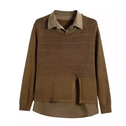 Layered fashion pullover for women with Lune London structure