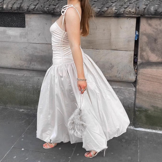 Ladies Elegant Evening Dress with Off-Shoulder Design and Flowing Skirt Lune London