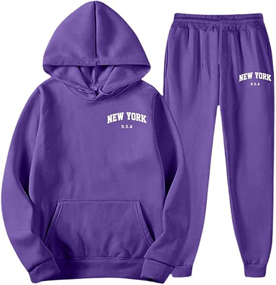 Women's Hooded Sweat Suit with high-quality material and modern lettering Chic & Stil
