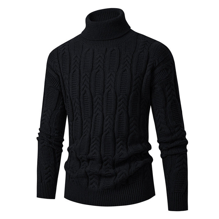 Lune London | Men's High-Quality Turtleneck Sweater with Pattern