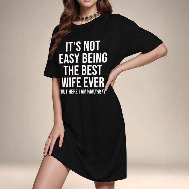 Chic and stylish graphic lounge dress for women