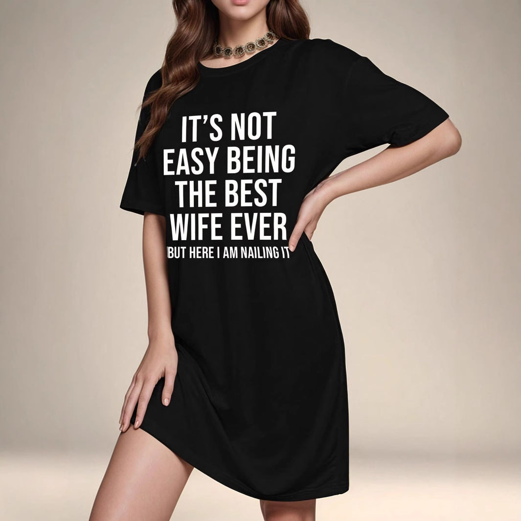 Lune London oversized graphic T-shirt dress for women