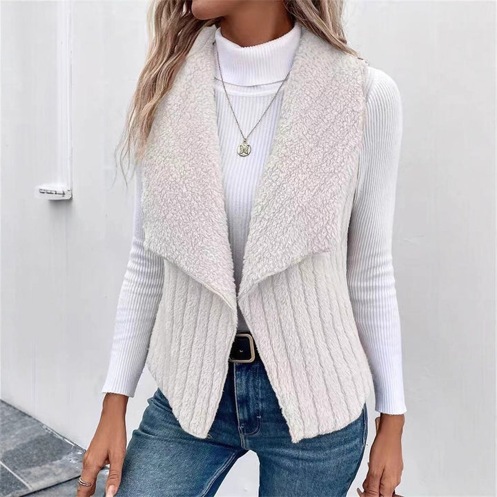 Ladies Chic and Stylish Open Front Knit Vest