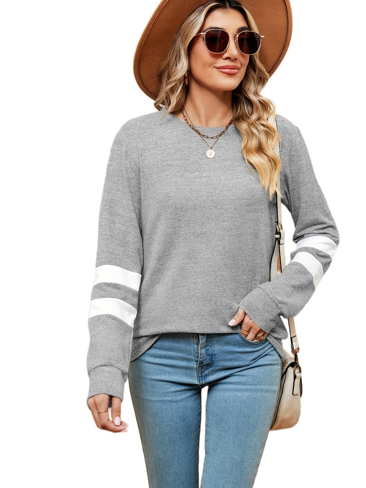 Sporty sweatshirt for women with decorative band details Lune London