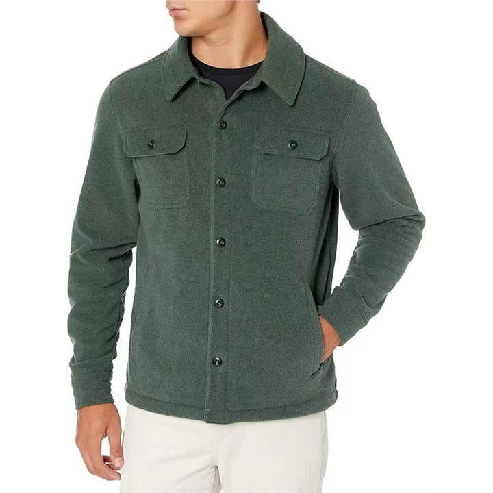 Fleece jacket for men with practical pockets Lune London