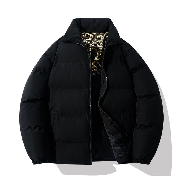 Insulated quilted jacket for men with a high collar and practical pockets Lune London