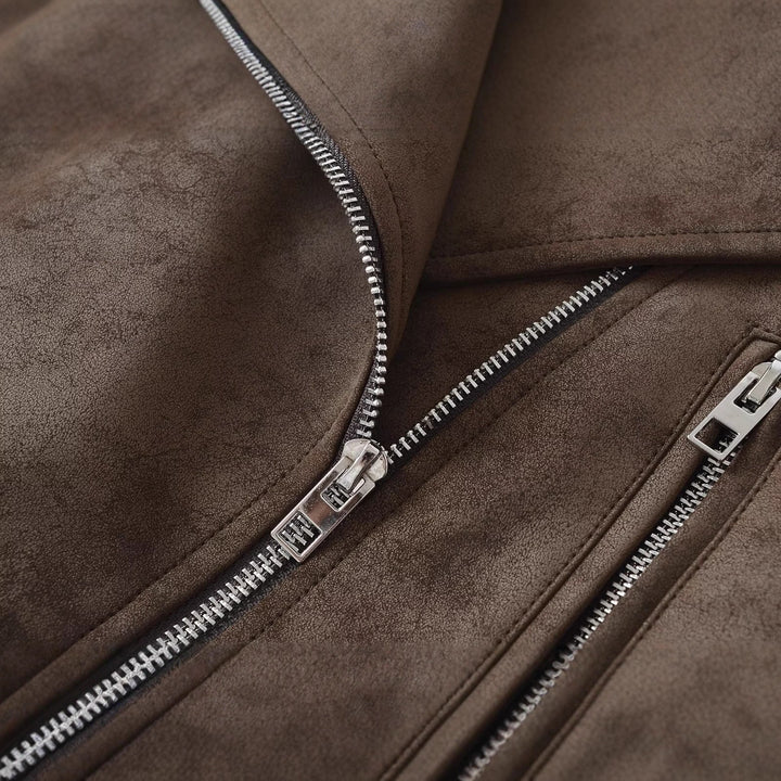 Veste de motard à la mode pour femmes en daim de haute qualité Chic & Stil