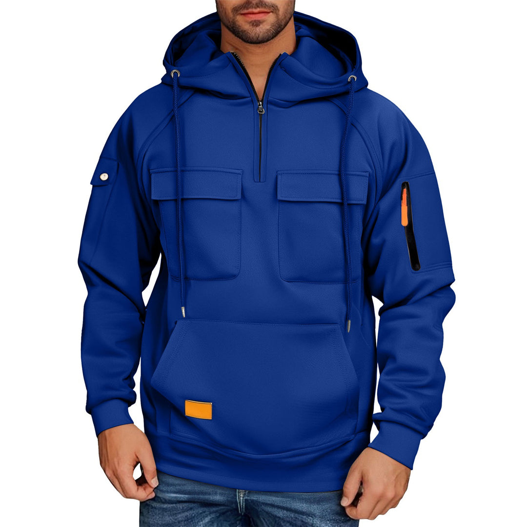Men's hoodie with practical pockets and chic sporty design