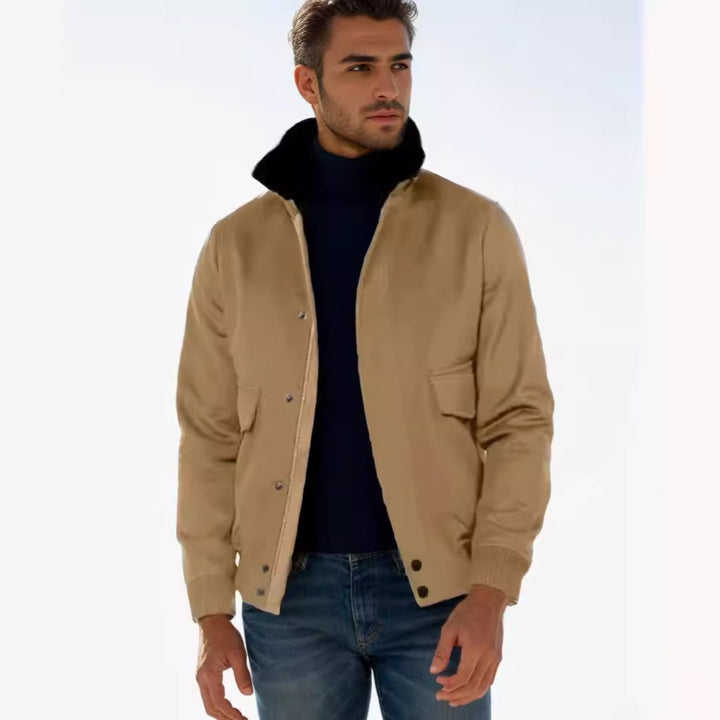 Modern casual jacket for men with high collar Lune London