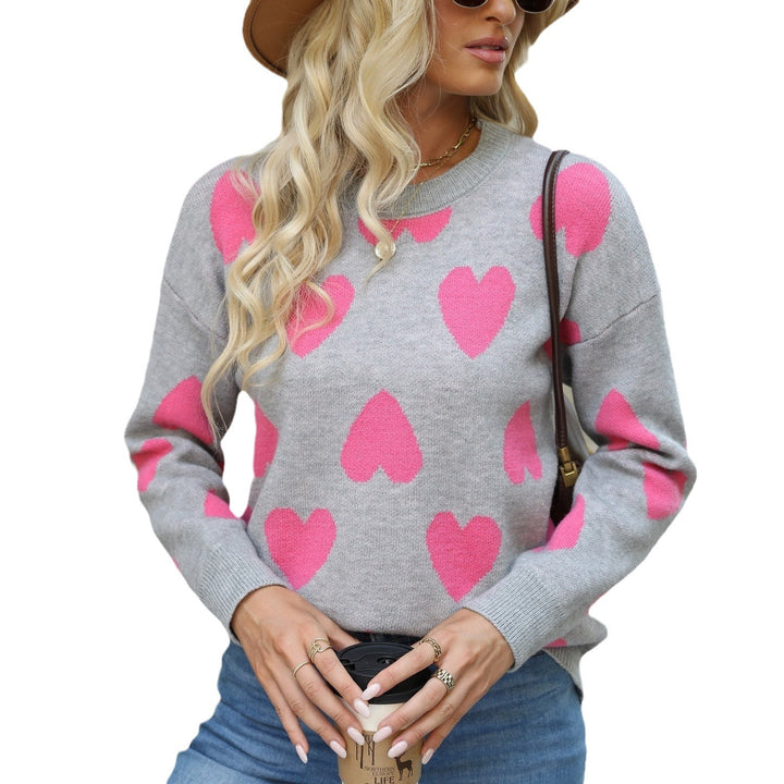 Sweater women with heart pattern Lune London