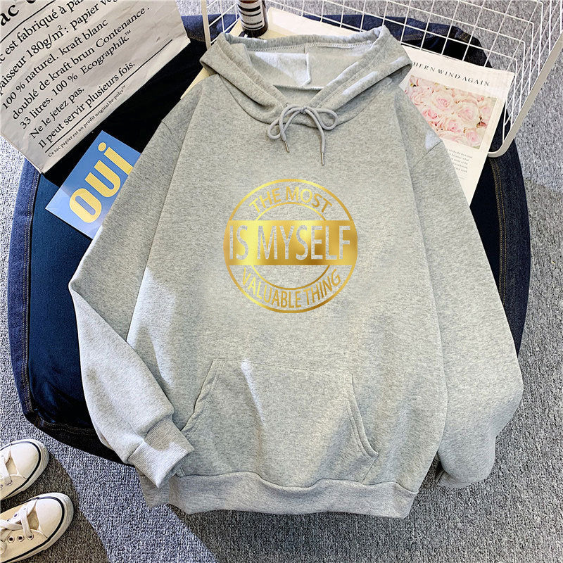 Women's hoodie with inspiring lettering Chic & Stil