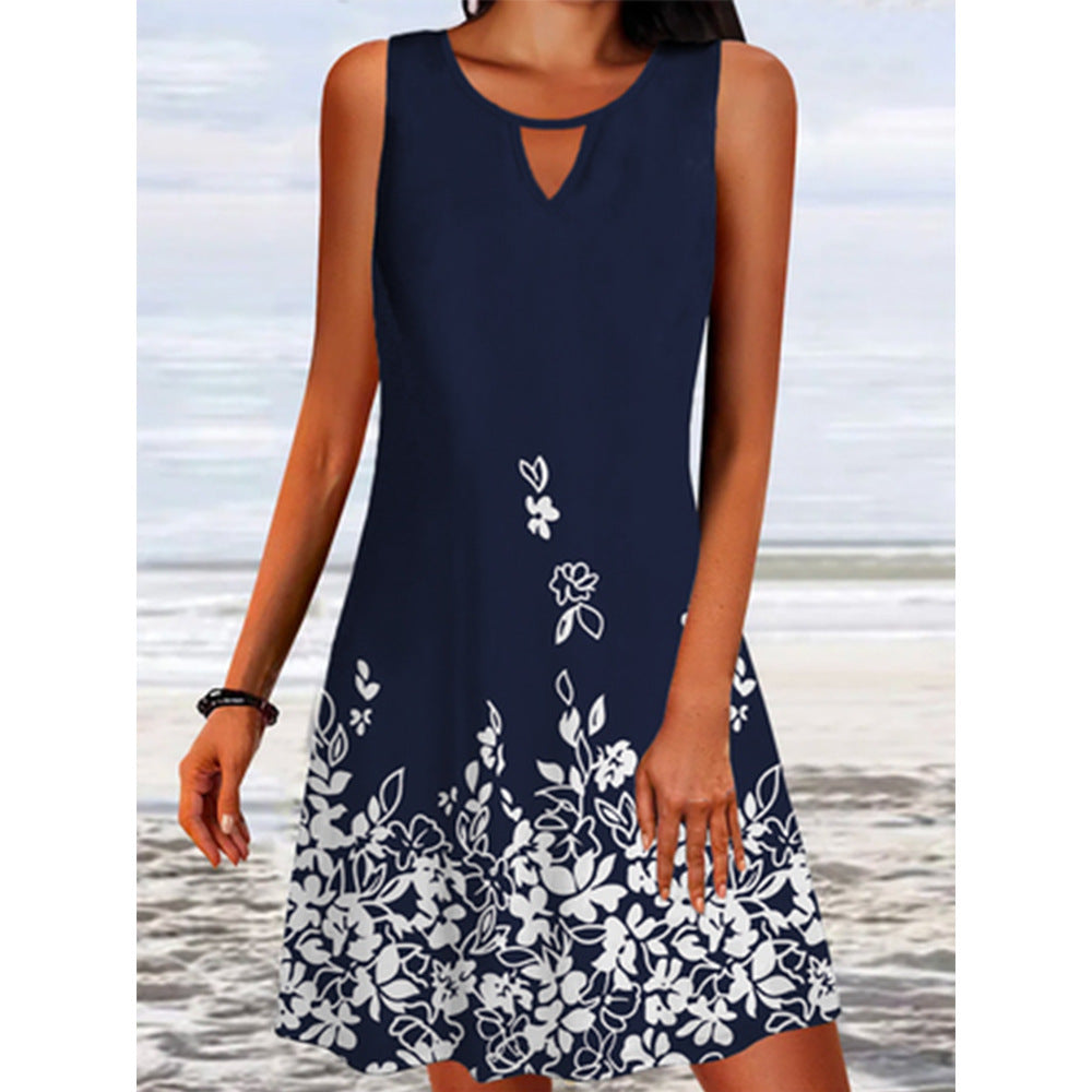 Women A-line Floral Dress Lune London