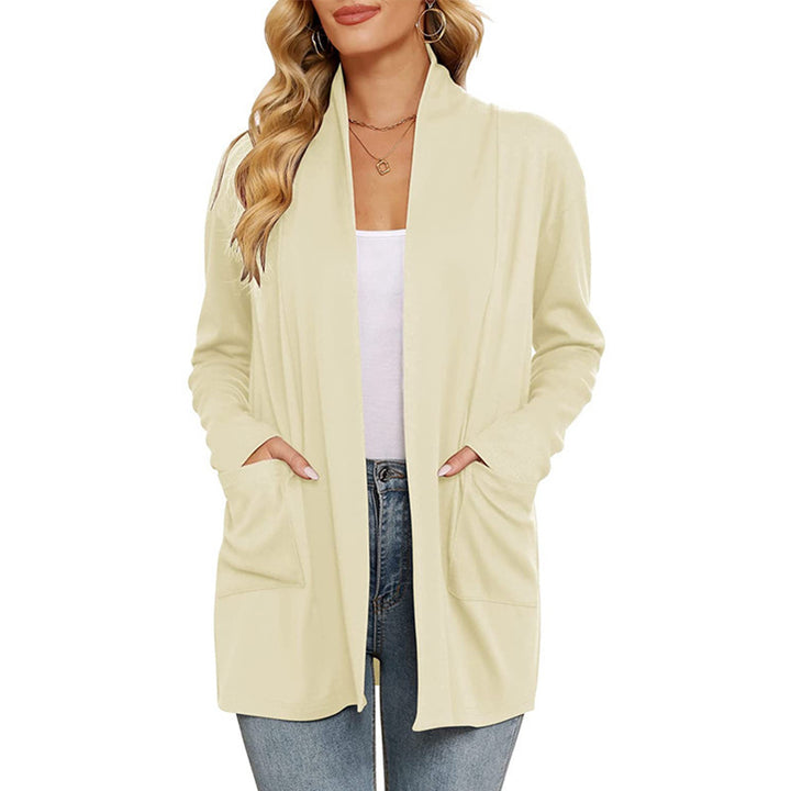 Lune London long casual cardigan for women with pockets