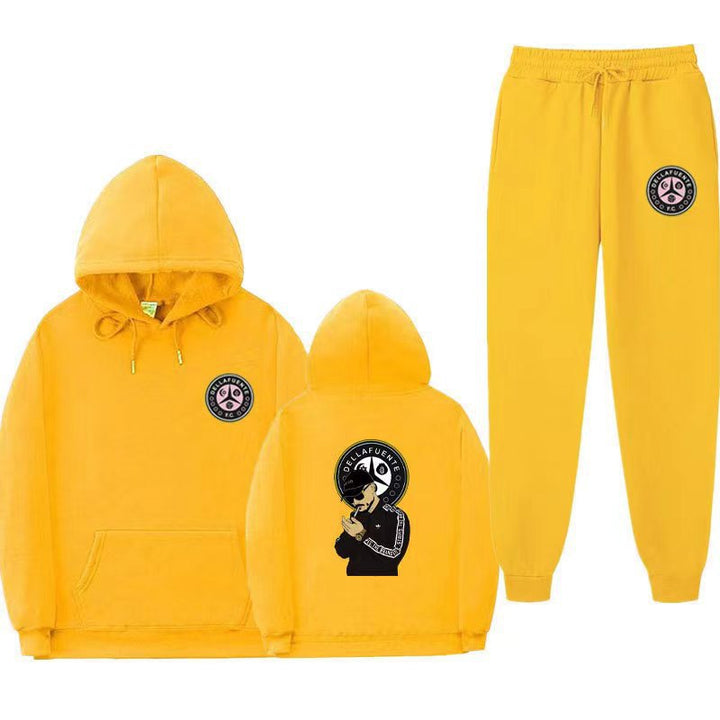 Women's set of hoodie and jogging pants with unique print Lune London