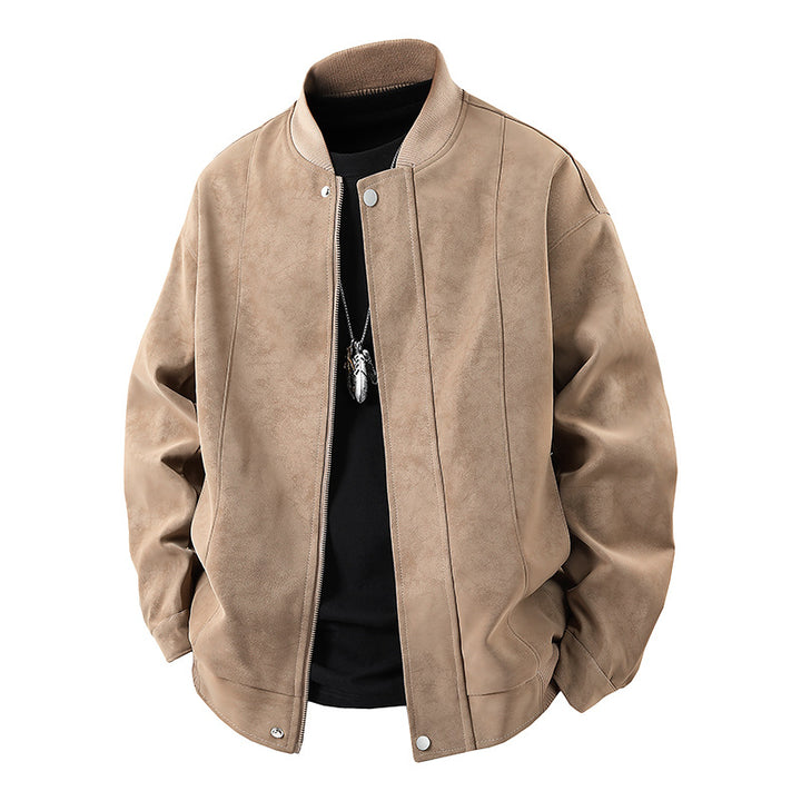Casual bomber jacket for men in high-quality faux leather Lune London