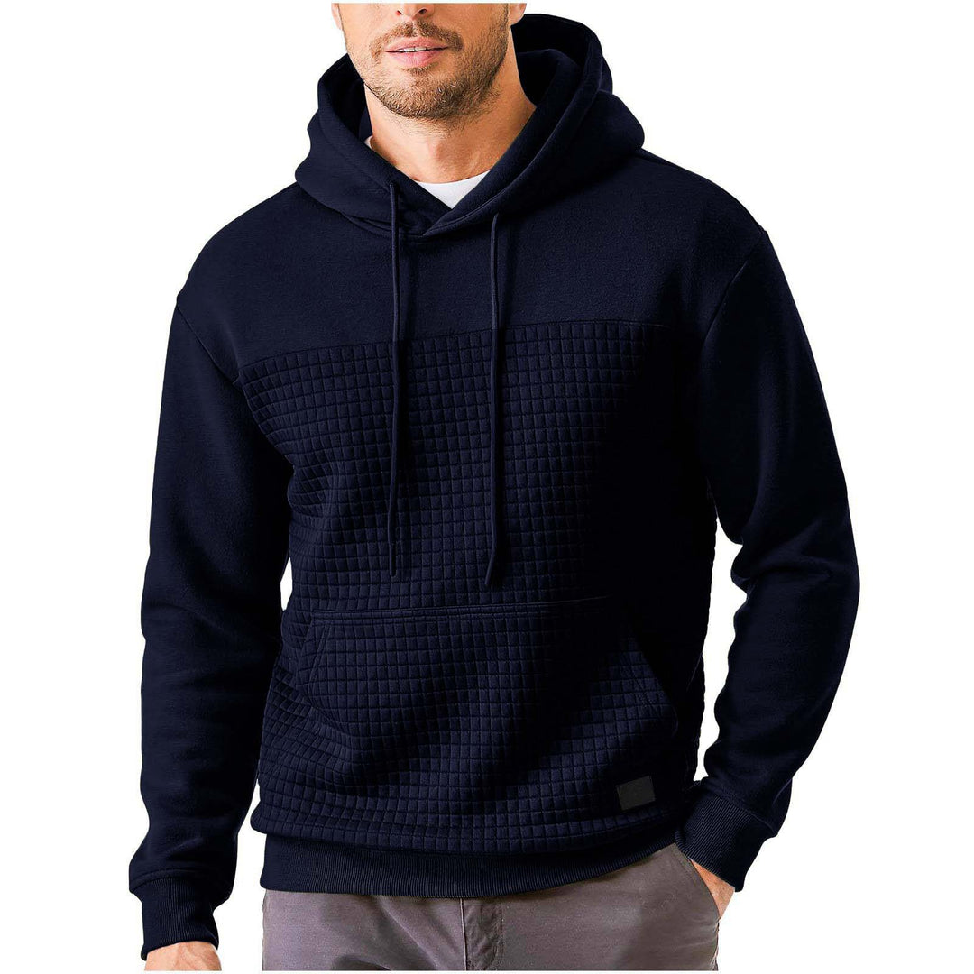 Men's hoodie with textured upper material Lune London