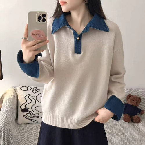 Pull confortable pour femmes avec col sportif Chic & Stil