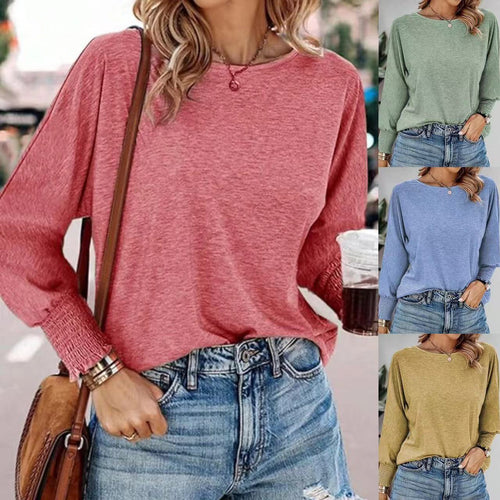 Casual long sleeve t-shirt for ladies with unique sleeve finishes Lune London