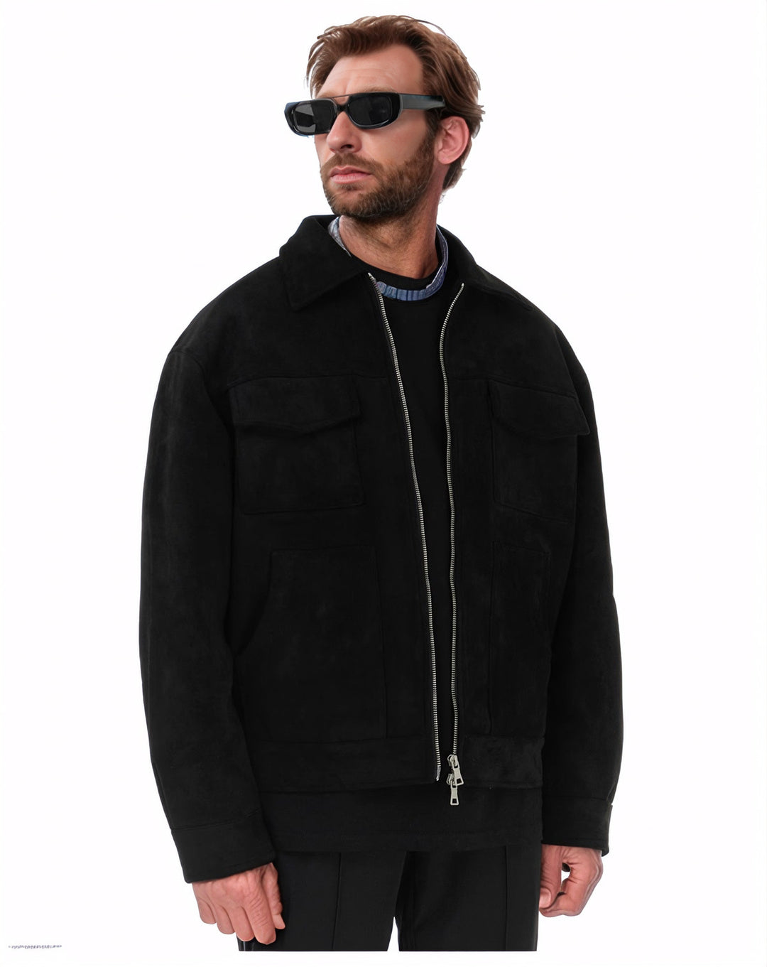 Modern and comfortable men's transition jacket with large pockets Lune London