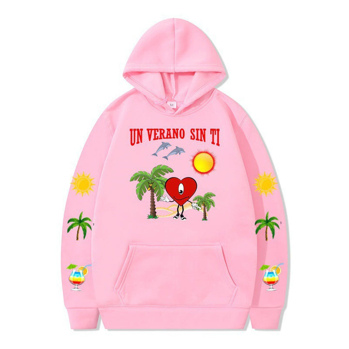 Women's hoodie with vibrant summer motif and comfortable fit Lune London