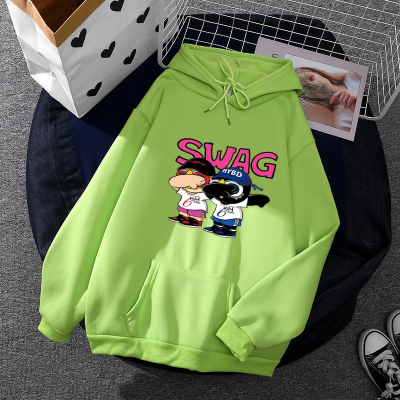 Women's hoodie with funny cartoon design Chic & Stil