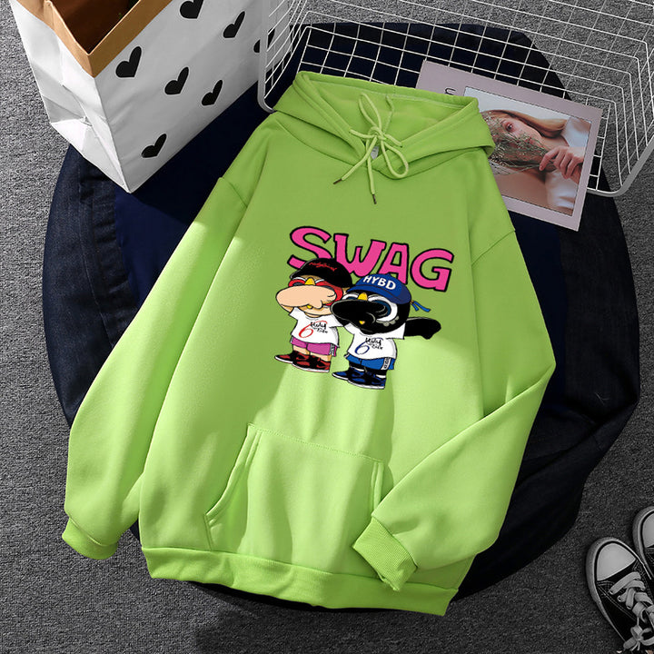 Women's hoodie with funny cartoon design Chic & Stil