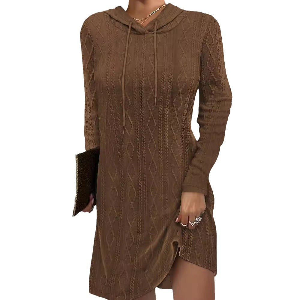 Lune London Women's Hooded Knit Dress