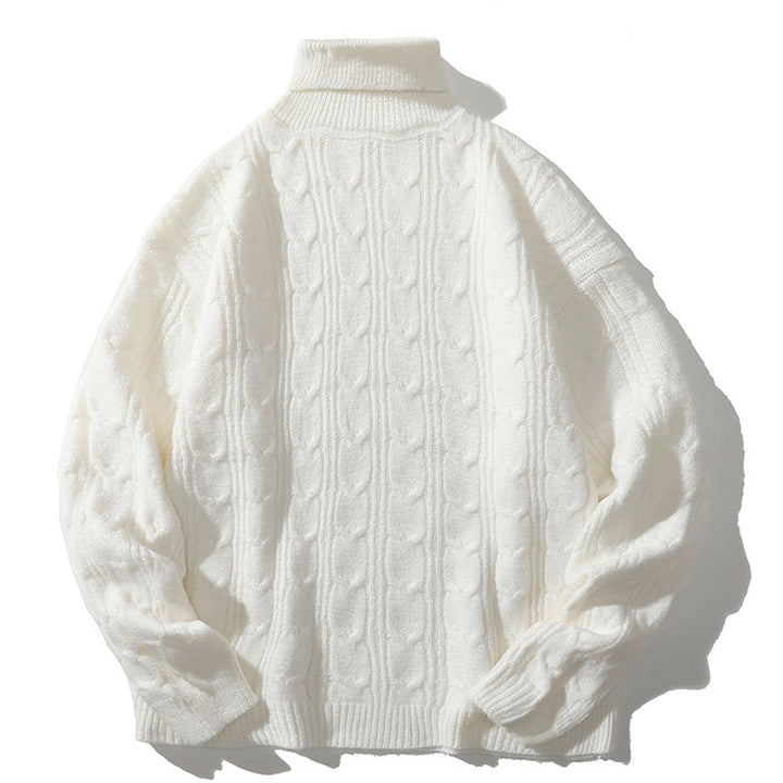 Knit sweater for women with high collar Lune London