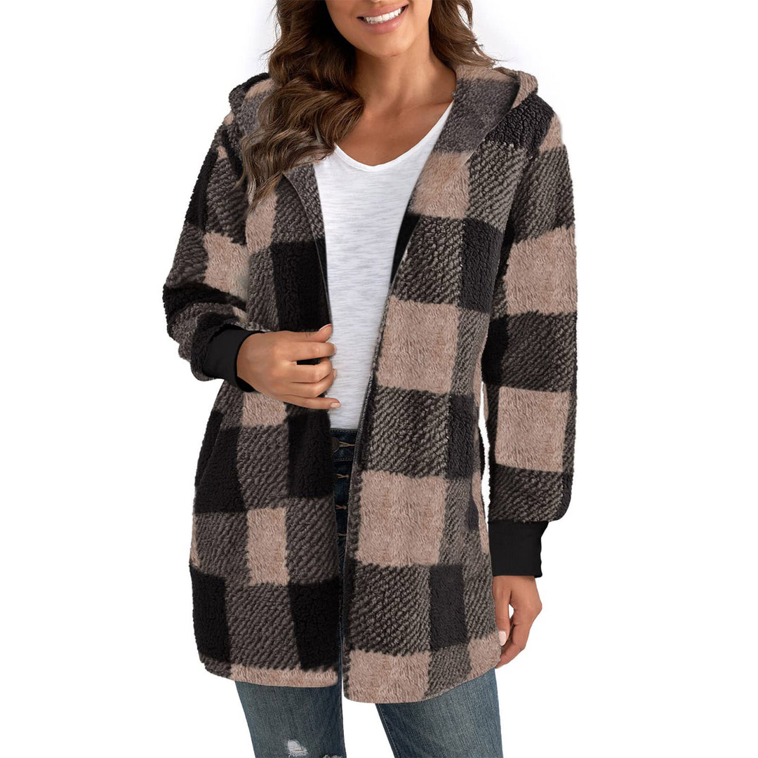 Ladies comfortable tartan jacket Lune London