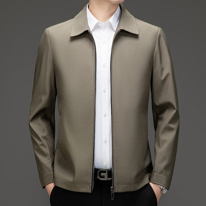 Casual transition jacket for men with modern zipper and practical pockets Lune London