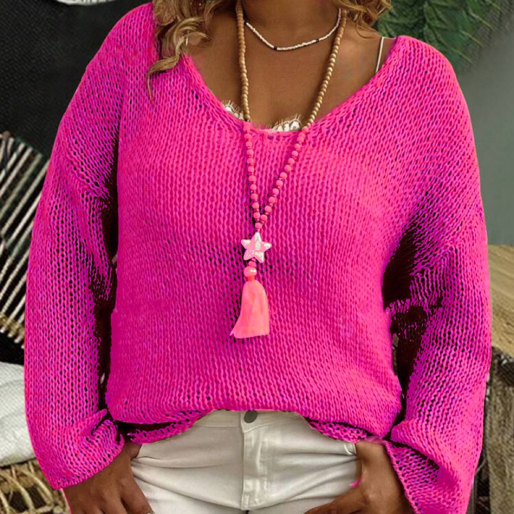 Chunky knit sweater for women with a loose fit and airy sleeves Lune London