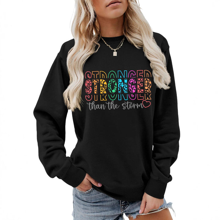Sweat-shirt pour femmes avec lettrage motivant et coupe décontractée Chic & Stil