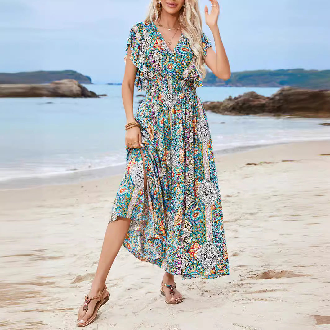 Ladies Elegant Maxi Bohemian Chic Dress and Style