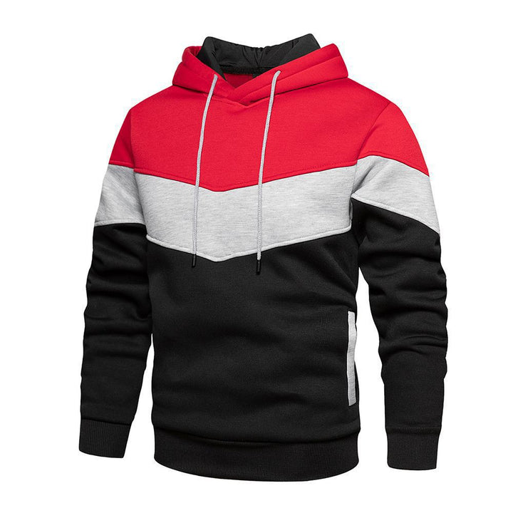 Men's trendy hoodie with color accents and practical pockets Lune London