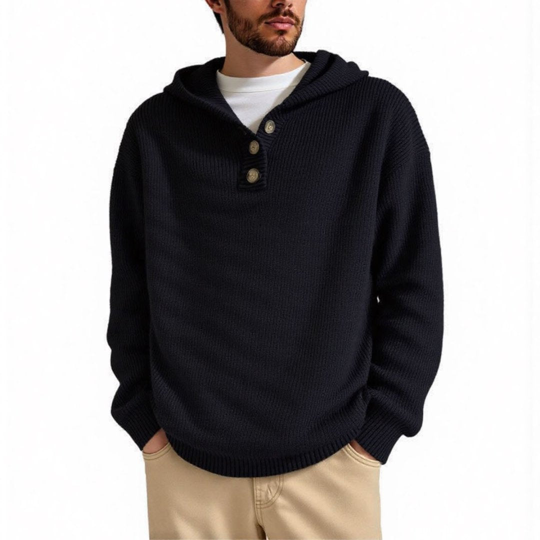 Men's hoodie with embossed pattern Lune London