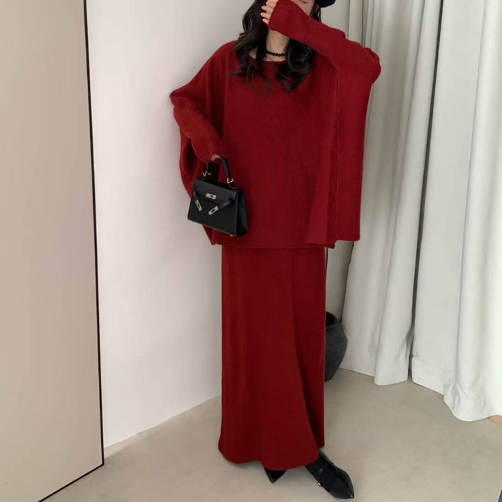 Robe tricotée surdimensionnée pour femmes dans une coupe décontractée avec des manches larges Chic & Stil