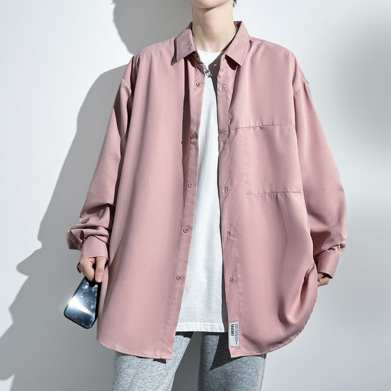 Men's oversized shirt with practical chest pocket Lune London