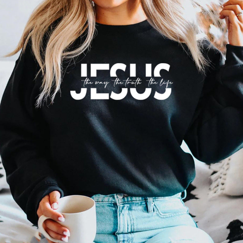 Women's casual sweatshirt with inspirational quote and high wearing comfort Lune London