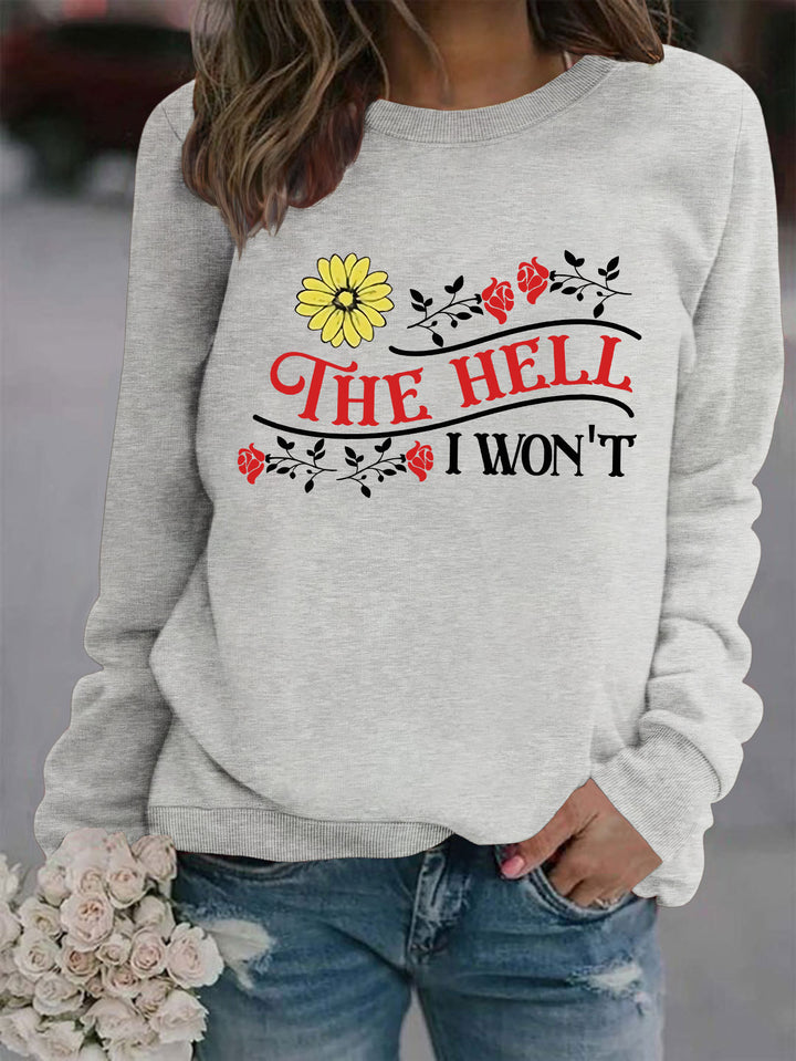 Sweatshirt pour femmes avec motif ludique et coupe confortable Chic & Stil