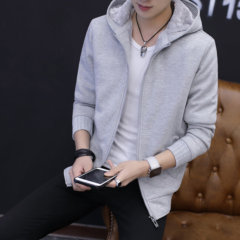 Transitional jacket for men with cozy lining and practical hood system Lune London