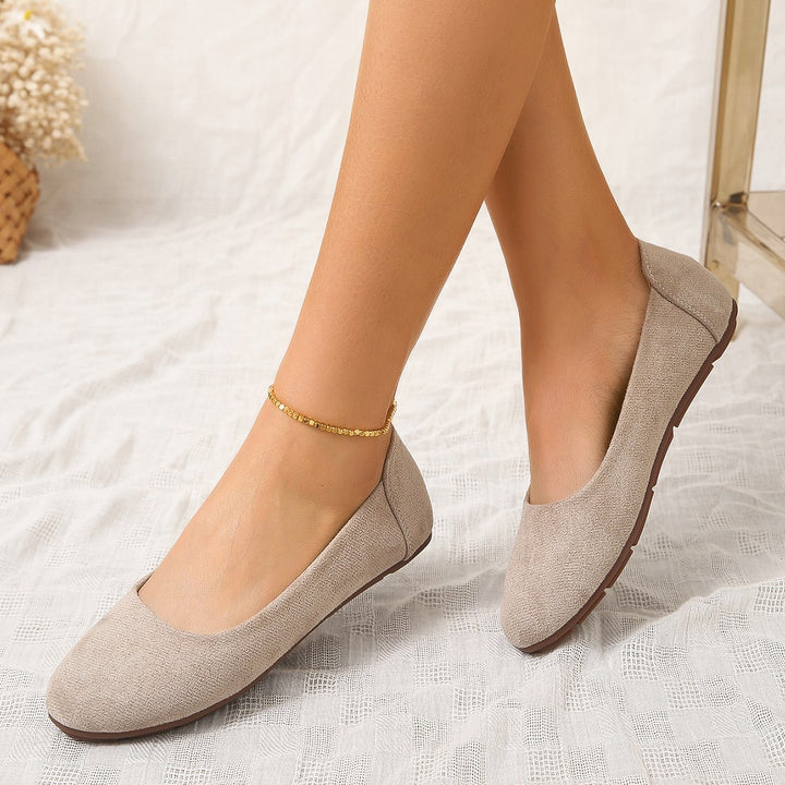 Ladies Comfortable Soft Suede Slippers with Non-Slip Sole Lune London
