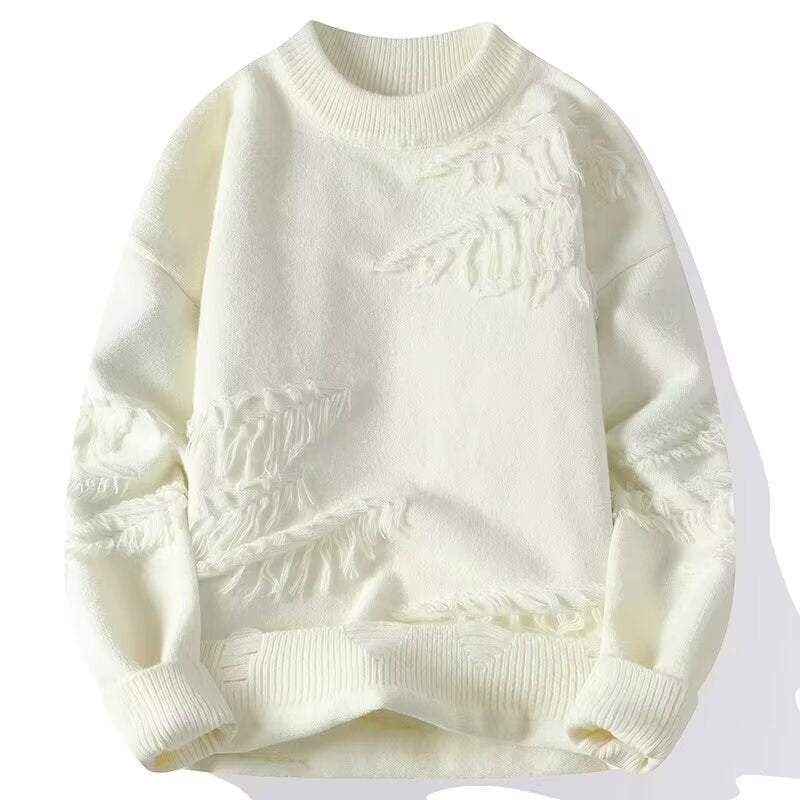 Ladies comfortable sweatshirt with unique fringe details Lune London