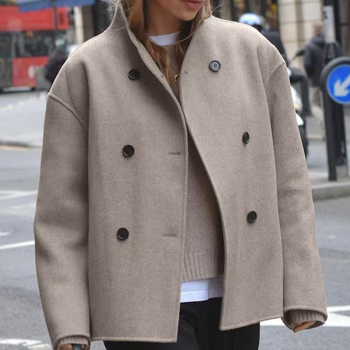 Ladies elegant and warm double-breasted wool jacket Lune London