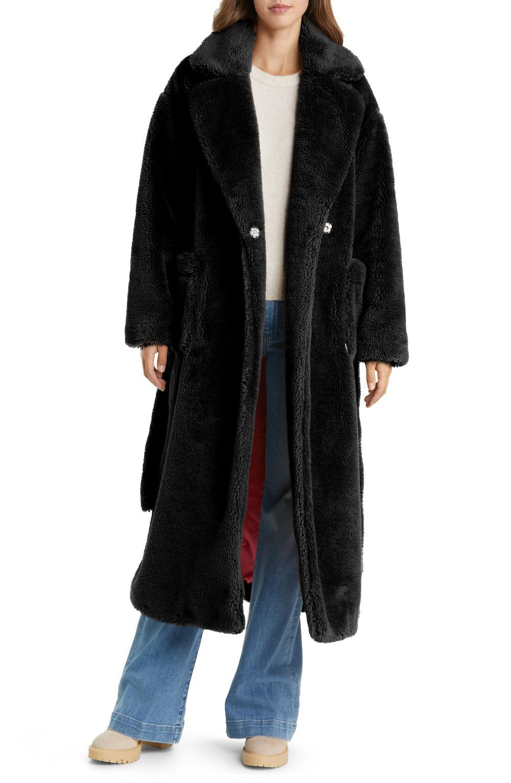 Ladies Long Cozy Robe with Belt and Pockets Lune London