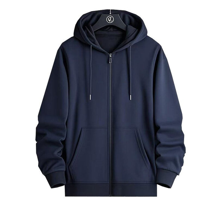 Hooded jacket for women with full zip and soft cotton blend Lune London