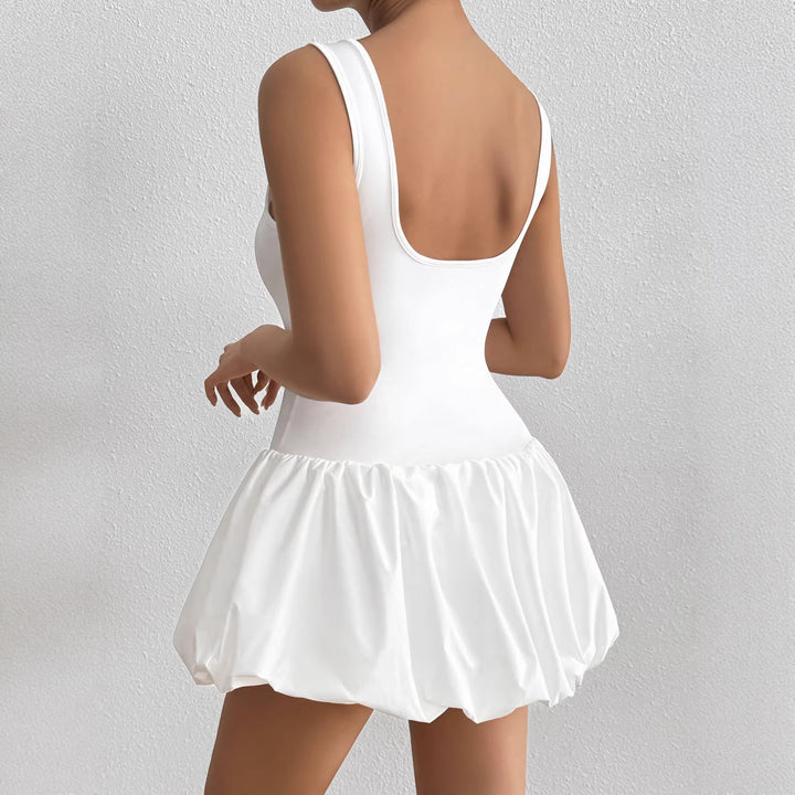 Women's strapless swimsuit dress with voluminous skirt Lune London