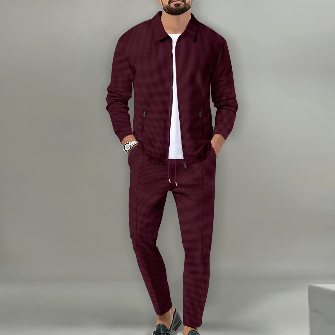 Men's Sporty Complete Set with Elegant Outer Jacket Lune London