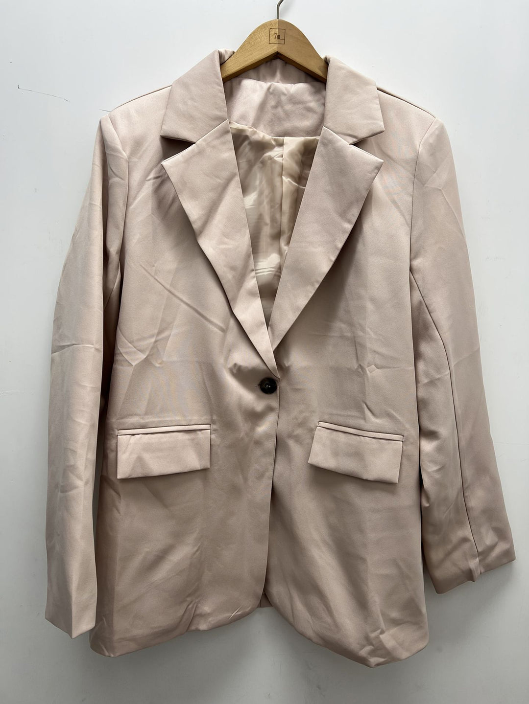 Ladies modern blazer with plunging neckline and elegant details Lune London