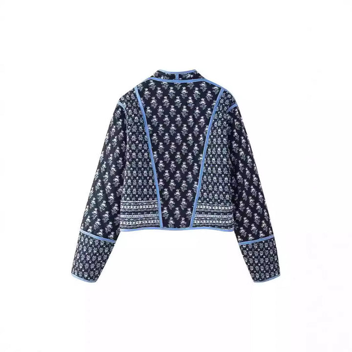 Ladies fashion jacket rich in details with floral design Lune London