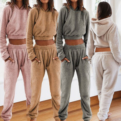 Women's Cozy Lounge Set Made Of Soft Fleece Lune London